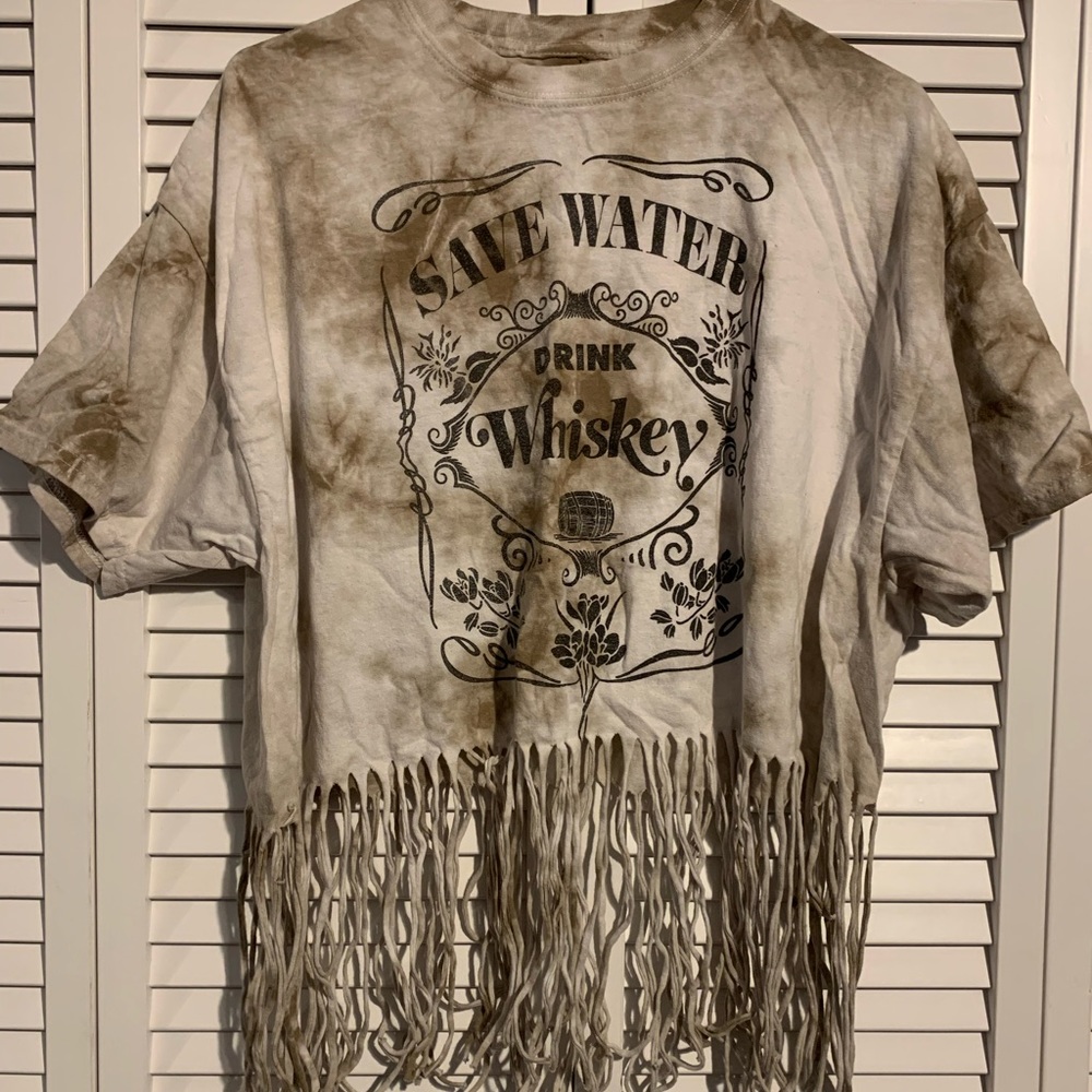 Tye dye whiskey shirt